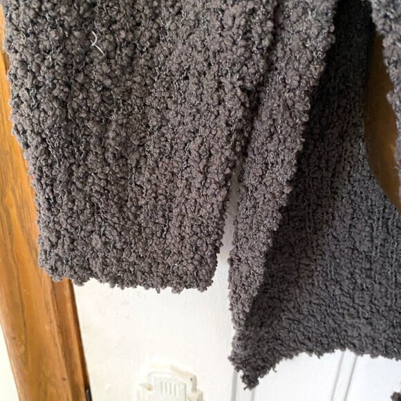 NWOT Chunky 3-Colour Sweater | White Taupe Grey Bouclé Knit Pullover - Picture 6 of 11